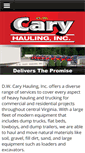 Mobile Screenshot of dwcaryhaulinginc.com